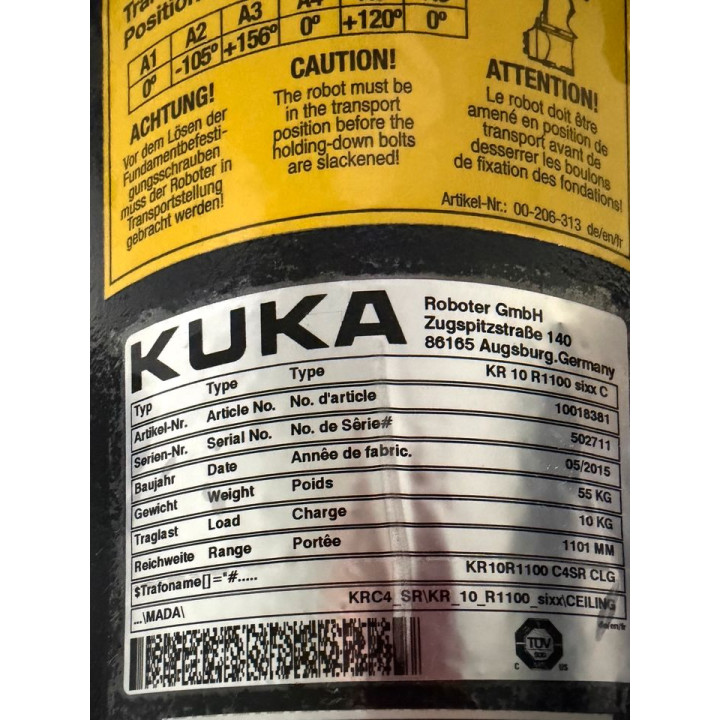 KUKA Roboter KR10 R1100 sixx C (Agilus)