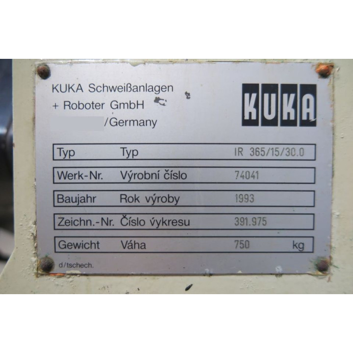 KUKA IR 365/15/30.0 Robot | Endüstriyel Robot, Arızalı / Yedek Parça